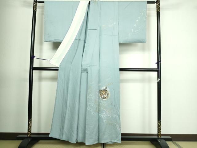 平和屋着物▽訪問着 単衣 手描き 虎 暈し染め 正絹 逸品 DAAV9769sf