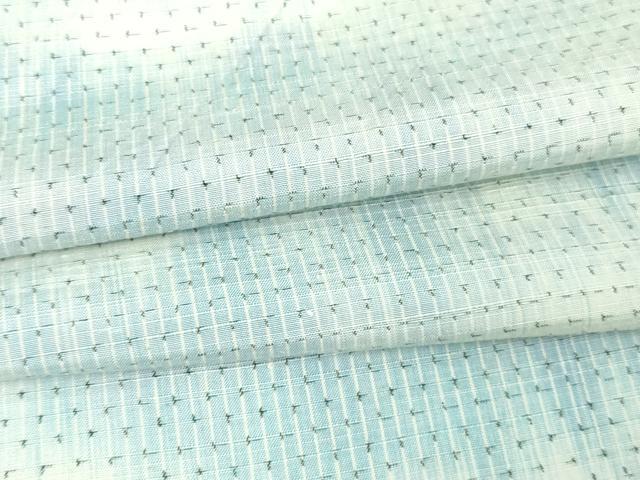 平和屋着物▽上質な紬 単衣 霞文 正絹 逸品 DAAV9858sf