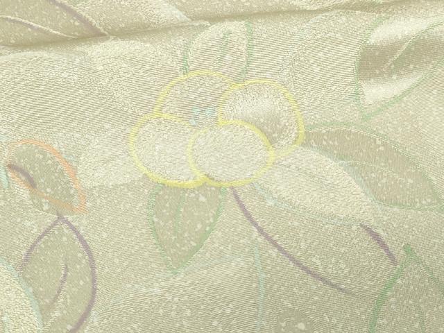 平和屋着物▽上質な小紋 単衣 地紋起こし 草花文 正絹 逸品 DAAV9866sf