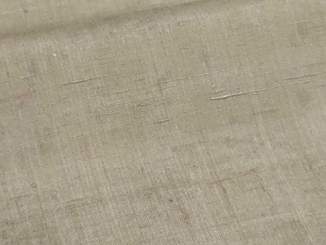 平和屋着物▽結城紬 単衣 白茶色 正絹 逸品 DAAV9870sf