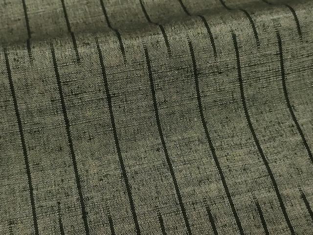 平和屋着物▽上質な紬 単衣 縞 正絹 逸品 DAAV9912sf