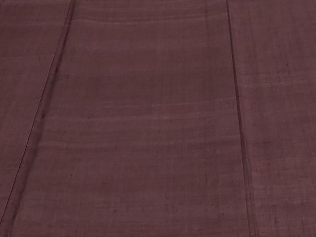 平和屋着物▽結城紬 単衣 似せ紫色 正絹 逸品 DAAV9920sf