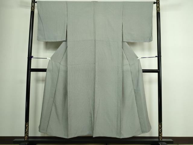 平和屋着物▽江戸小紋 単衣 縞 正絹 逸品 DAAV9948sf
