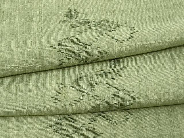 平和屋着物▽上質な紬 単衣 舞蝶文 正絹 逸品 DAAV9957sf
