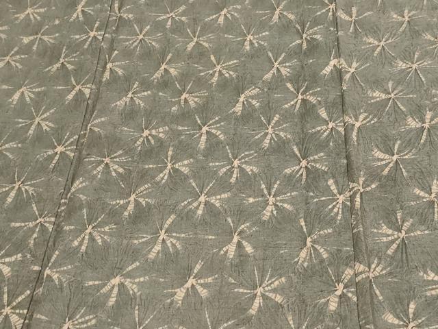 平和屋着物▽上質な紬 単衣 絞り 舞花文 正絹 逸品 DAAV9965sf