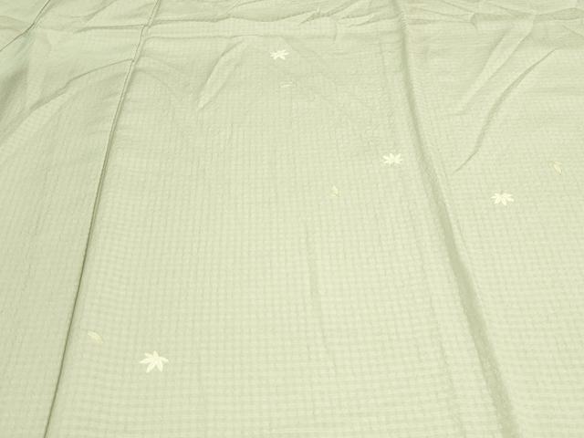平和屋着物▽上質な小紋 単衣 舞葉文 金彩 正絹 逸品 DAAV9974sf