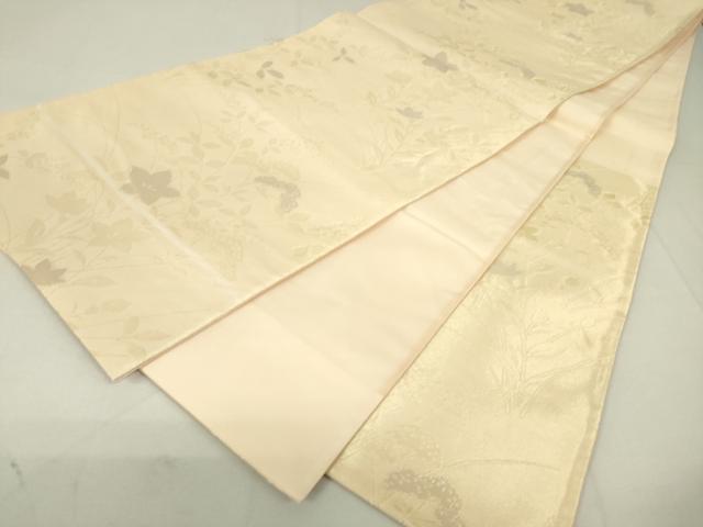 平和屋着物*夏物 六通柄袋帯 桔梗 金糸 正絹 逸品 DAAW0368op