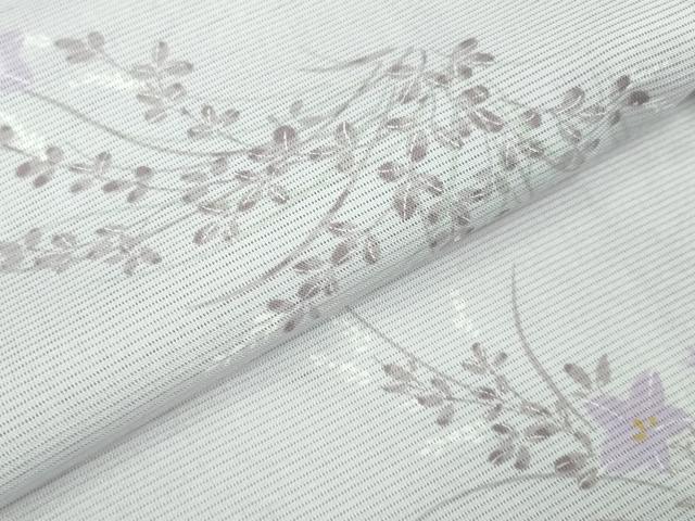 平和屋着物*夏物 小紋 絽 萩 桔梗 洗える着物 DAAW0595op