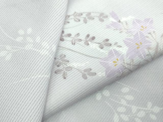 平和屋着物*夏物 小紋 絽 萩 桔梗 洗える着物 DAAW0595op