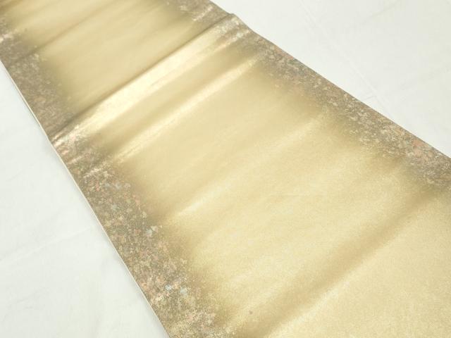 平和屋着物◎六通柄袋帯 霞文 引箔 正絹 逸品 DAAW1130qa