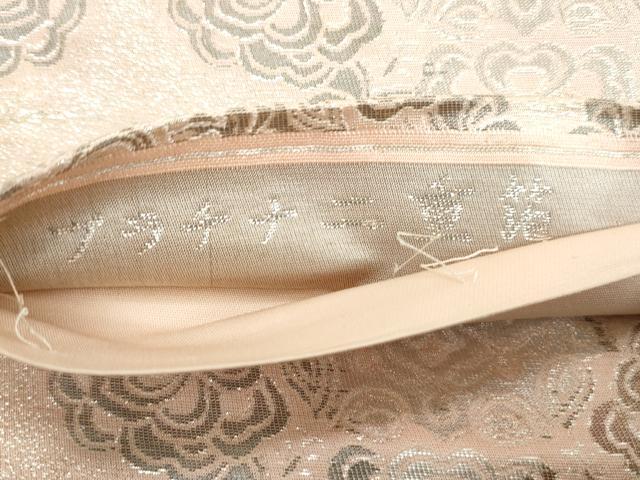 平和屋着物◎六通柄袋帯 正倉院花文 プラチナ二重箔 正絹 逸品 DAAW1223qa