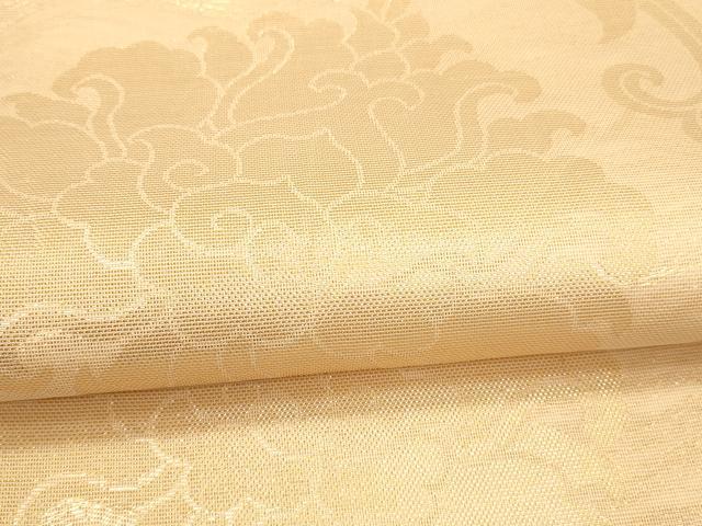 平和屋着物*夏物 全通柄 本袋帯 草花文 金糸 正絹 逸品 DAAW1574cm