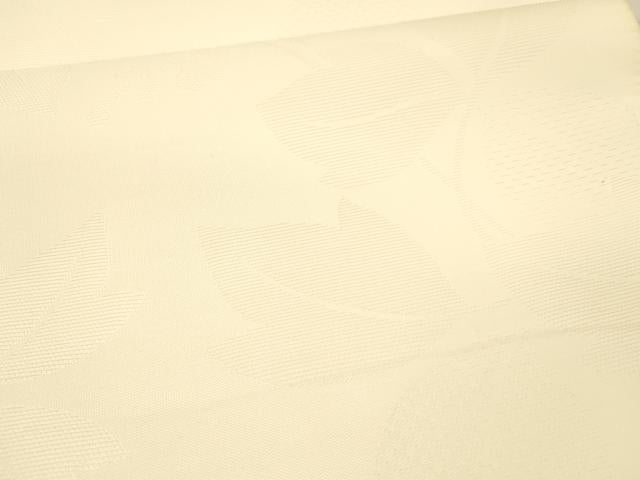 平和屋着物*夏物 六通柄袋帯 草葉文 薄卵色 正絹 逸品 DAAW1762cm