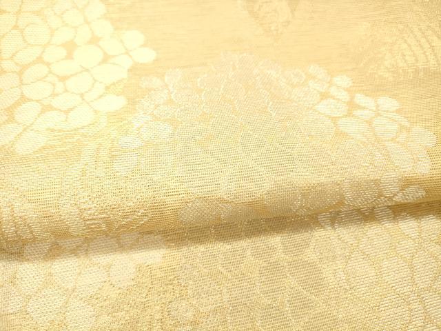 平和屋着物*夏物 西陣 倭織物謹製 六通柄 本袋帯 紫陽花 アジサイ 金銀糸 証紙付き 正絹 逸品 DAAW1936cm