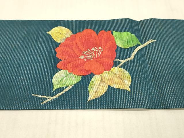 平和屋着物*夏物 九寸名古屋帯 枝花文 金銀糸 正絹 逸品 DAAW1948cm