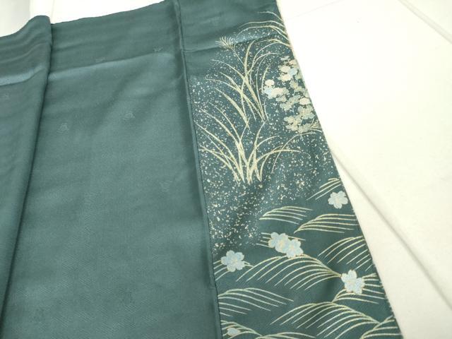 平和屋着物■訪問着 地紙花文 暈し染め 金彩 正絹 逸品 DAAW2167zy