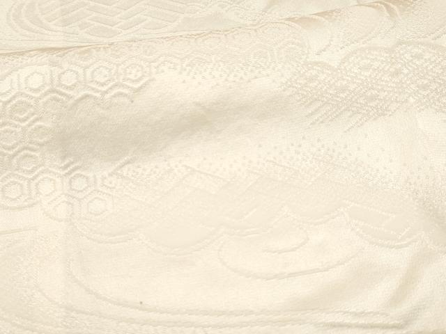 平和屋着物■長襦袢 無双仕立て 流水雲地紋 正絹 逸品 DAAW2565ma