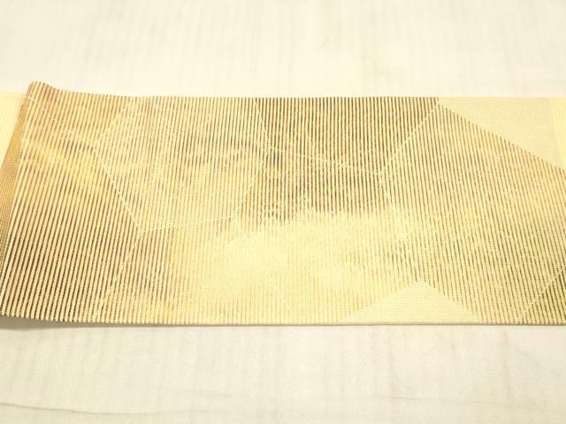 平和屋着物*夏物 九寸名古屋帯 抽象文様 正絹 逸品 DAAW4052cm