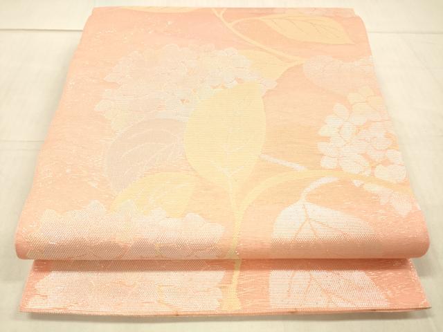 平和屋着物*夏物 六通柄 本袋帯 紫陽花 銀糸 正絹 逸品 DAAW4089cm