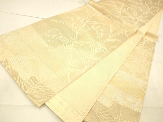 平和屋着物*夏物 六通柄袋帯 草葉文 金銀糸 正絹 逸品 DAAW4177cm