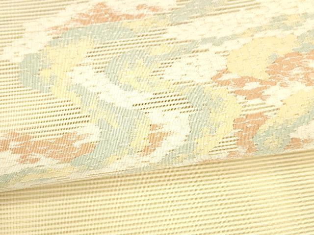 平和屋着物*夏物 絽綴れ 八寸名古屋帯 流水文 正絹 逸品 DAAW4223cm