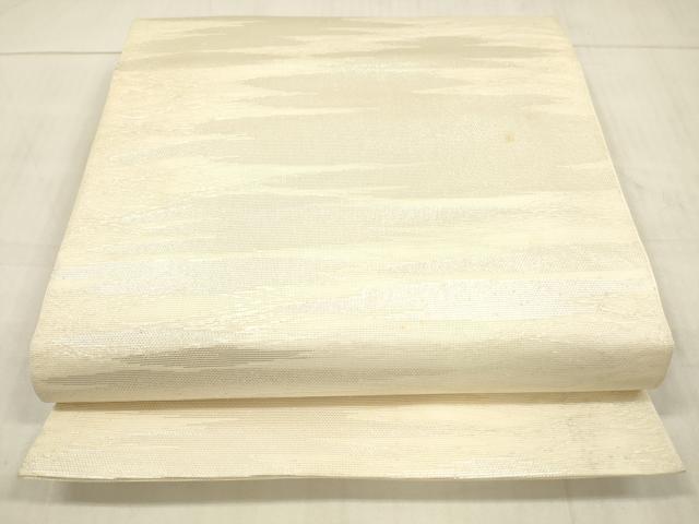 平和屋着物*夏物 全通柄袋帯 抽象文様 銀糸 正絹 逸品 DAAW4227cm