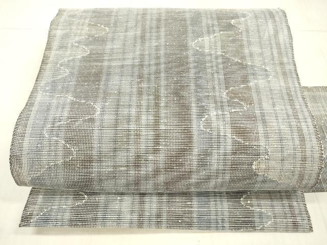 平和屋着物*夏物 八寸名古屋帯 抽象間道 正絹 逸品 DAAW4230cm