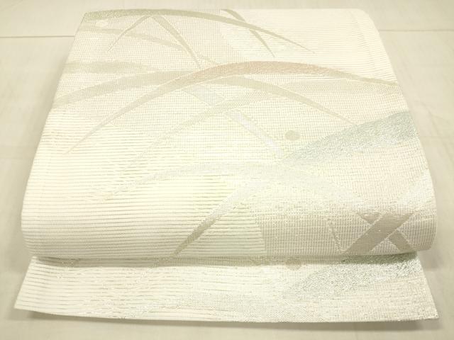 平和屋着物*夏物 六通柄 京袋帯 露芝文 銀糸 DAAW4237cm