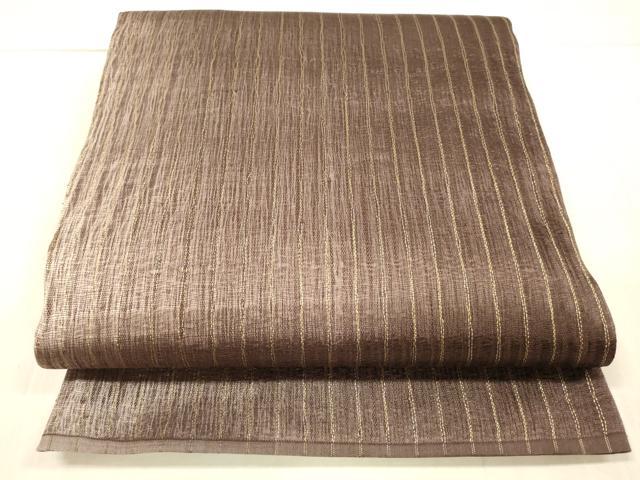 平和屋着物▽全通柄袋帯 スリーシーズン 春夏秋 間道 金糸 正絹 逸品 DAAW4340cm