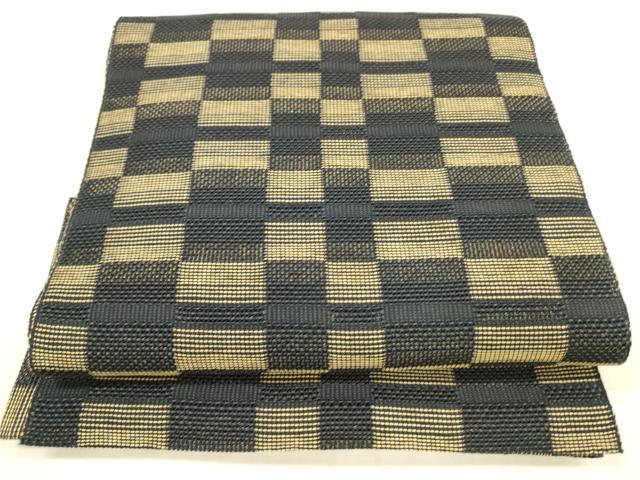 平和屋着物*夏物 八寸名古屋帯 抽象文様 正絹 逸品 DAAW4494cm