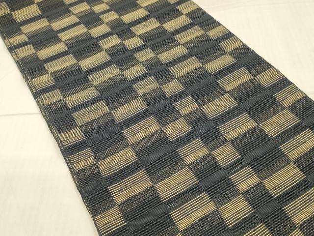 平和屋着物*夏物 八寸名古屋帯 抽象文様 正絹 逸品 DAAW4494cm
