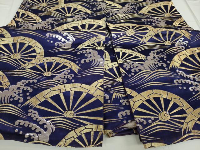 平和屋着物●男性 馬乗り袴 立波片輪車文 金銀糸 交織 逸品 DAAW5030ud