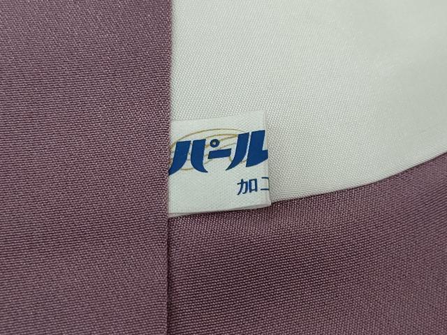 平和屋着物●上質な色無地 霞地紋 古代紫色 正絹 逸品 DAAW5039ud