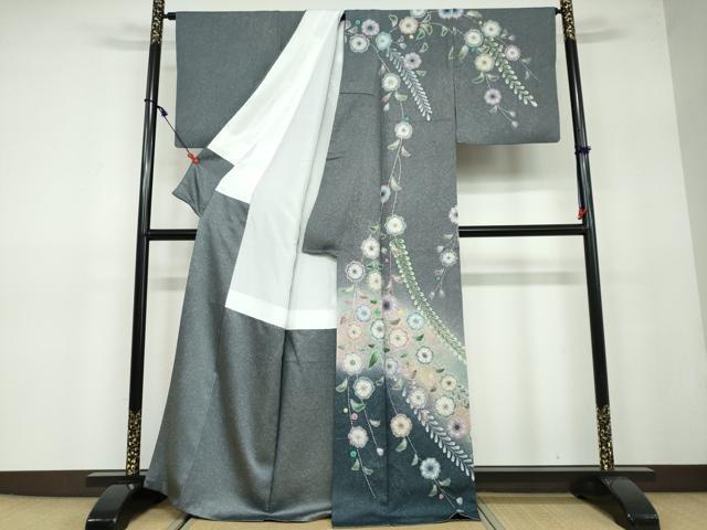 平和屋着物●訪問着 絞り 辻が花 暈し染め 正絹 逸品 DAAW5107ud