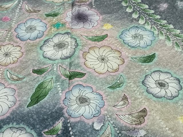 平和屋着物●訪問着 絞り 辻が花 暈し染め 正絹 逸品 DAAW5107ud