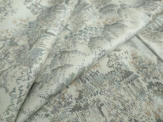 平和屋着物●上質な紬 風景樹林文 正絹 逸品 DAAW5116ud