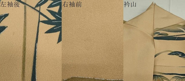 平和屋着物●訪問着 型染め 風景文 銀彩 正絹 逸品 DAAW5122ud