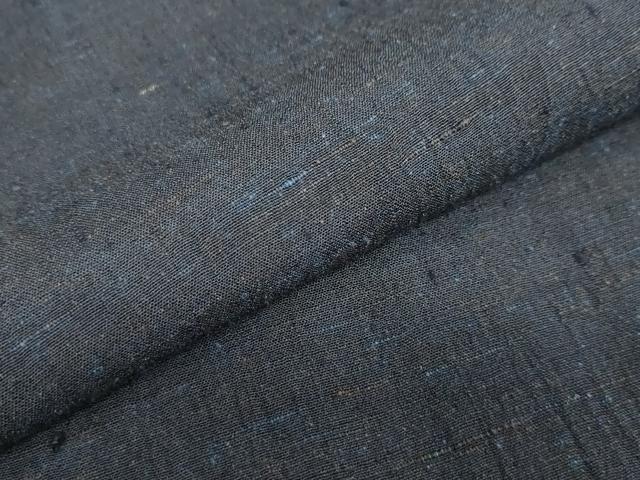 平和屋着物●男性 紬 鉄紺色 正絹 逸品 DAAW5143ud