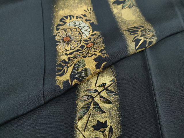 平和屋着物●訪問着 竹屋町刺繍 短冊草花文 金彩 高島屋金ラベル 正絹 逸品 DAAW5226ud