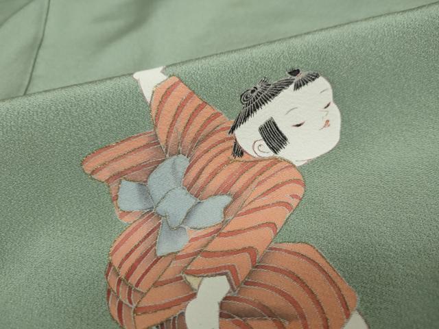 平和屋着物●豪華色留袖 作家物 童子遊び 金彩 正絹 逸品 DAAW526ud