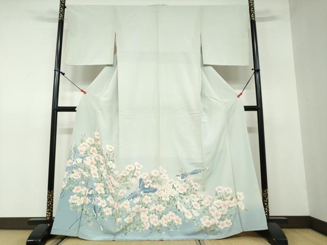平和屋着物●豪華色留袖 友禅 花鳥文 暈し染め 正絹 逸品 DAAW5369ud