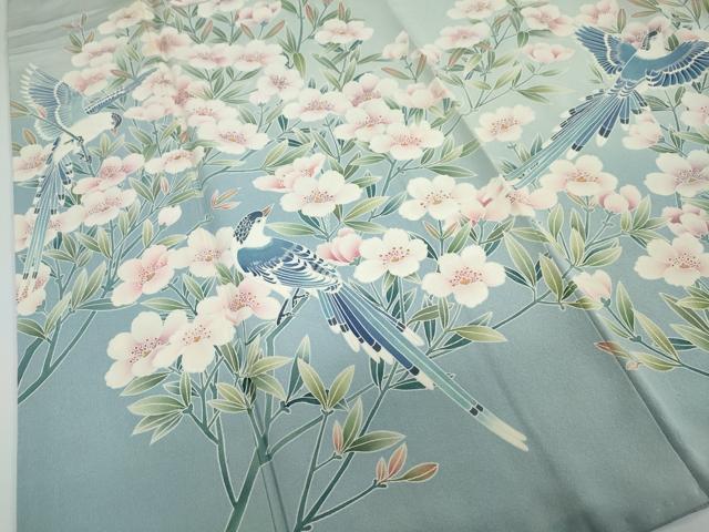 平和屋着物●豪華色留袖 友禅 花鳥文 暈し染め 正絹 逸品 DAAW5369ud