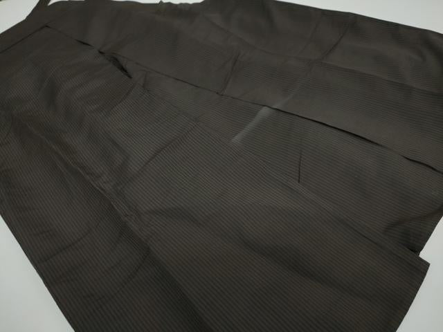 平和屋着物●男性 馬乗り袴 縞 正絹 逸品 DAAW5408ud