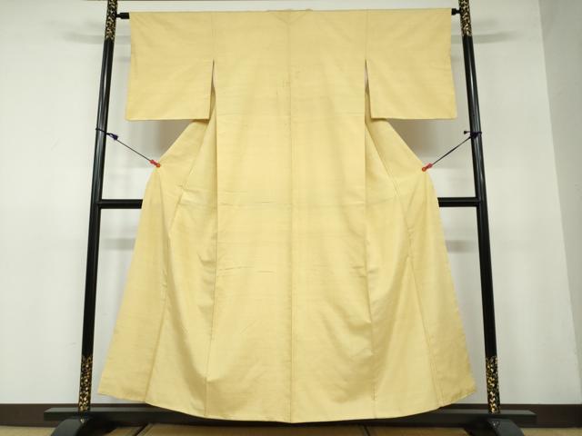 平和屋着物●上質な紬 花葉色 正絹 逸品 DAAW5463ud