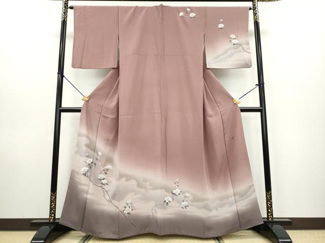 平和屋着物●訪問着 友禅 作家物 枝花文 暈し染め 正絹 逸品 DAAW5490ud