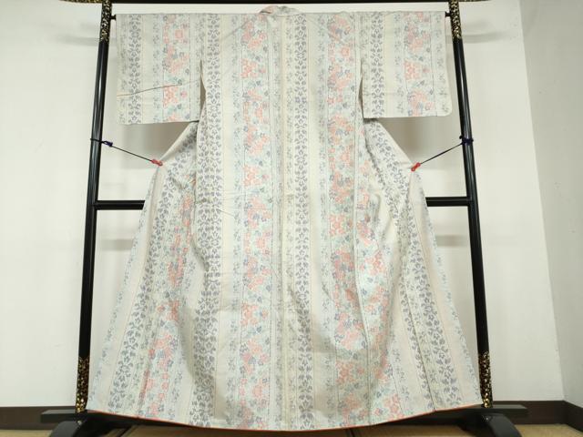 平和屋着物●上質な紬 花鳥間道 正絹 逸品 DAAW5639ud