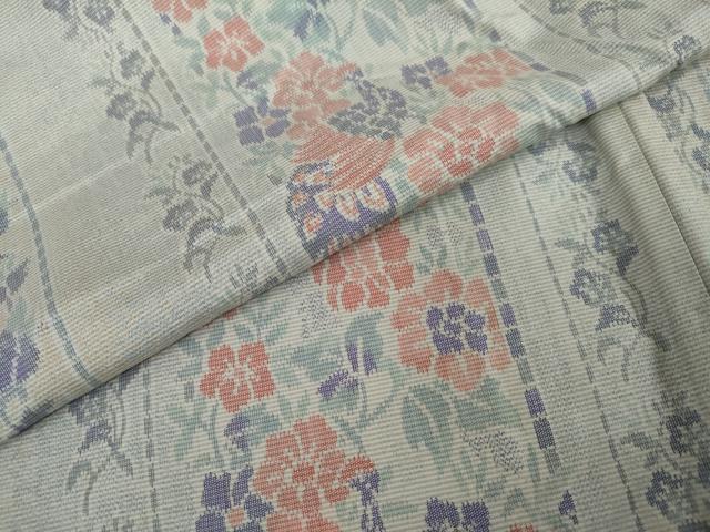 平和屋着物●上質な紬 花鳥間道 正絹 逸品 DAAW5639ud