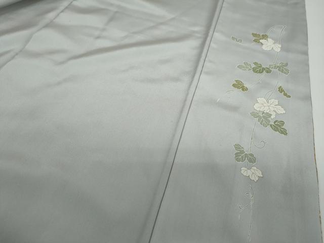 平和屋着物●訪問着 駒刺繍 地紙草花文 金彩 正絹 逸品 DAAW5733ud