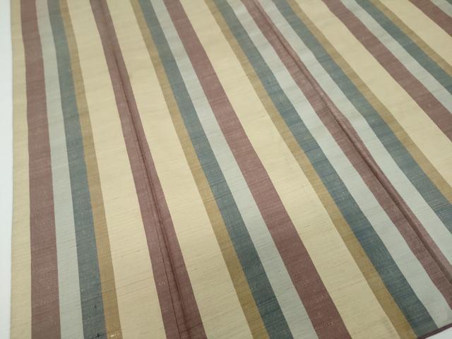 平和屋着物●上質な紬 変わり間道 正絹 逸品 DAAW5884ud