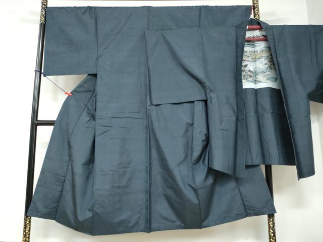 平和屋着物●男性 本場大島紬 アンサンブル 100亀甲 総詰め 正絹 逸品 DAAW5938ud